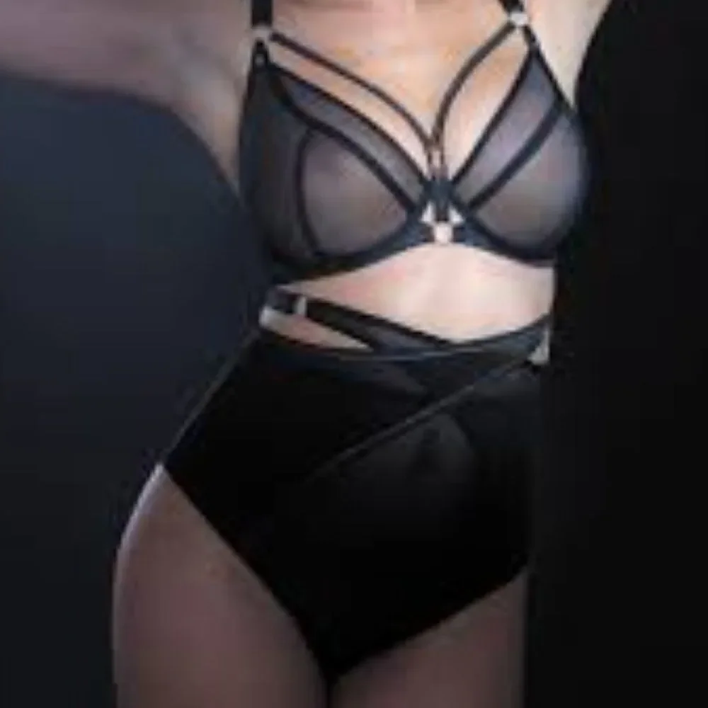 NEW High Waisted Exposed Zipper Panty Brief‎